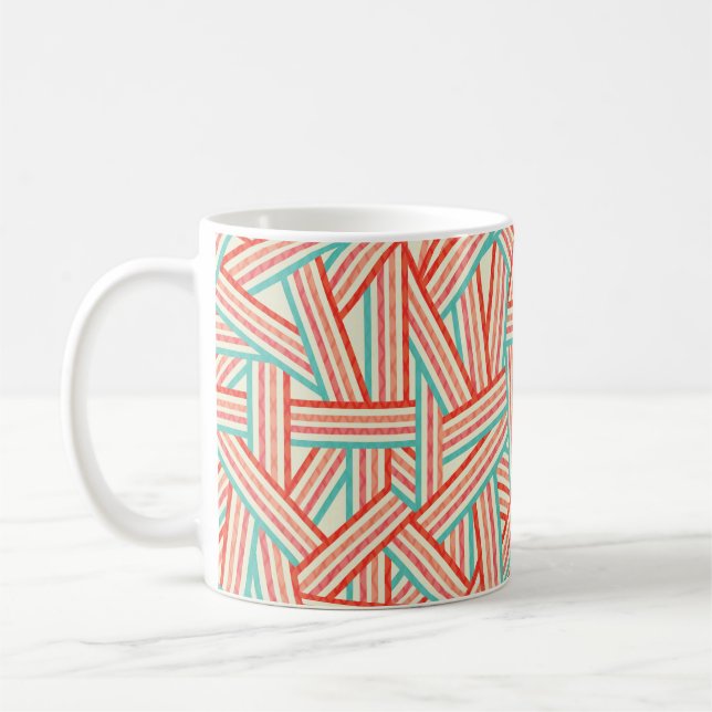 Abstrakte Streifen Kaffeetasse (Links)
