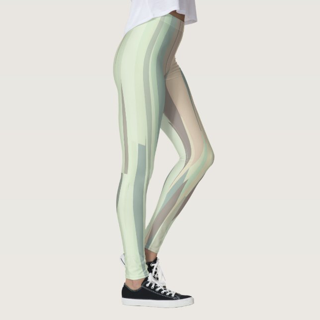 abstrakte Streifen Leggings (Rechts)