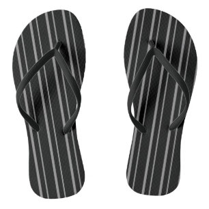 Abstrakte Streifen moderne Muster Druck schwarz g Flip Flops