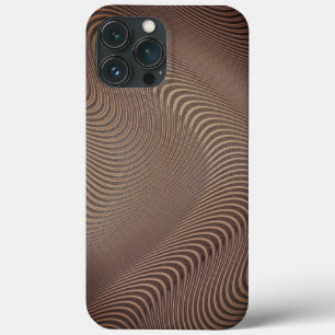 Abstrakte Streifen Muster Linien Braun Kunst Case-Mate iPhone Hülle