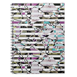 Abstrakte Streifen Notizblock