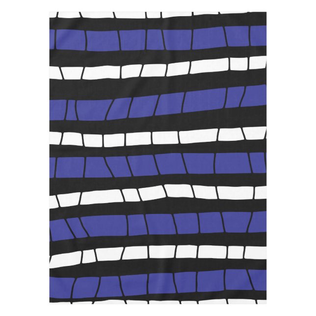 Abstrakte Streifen Tischdecke (Vorderseite)