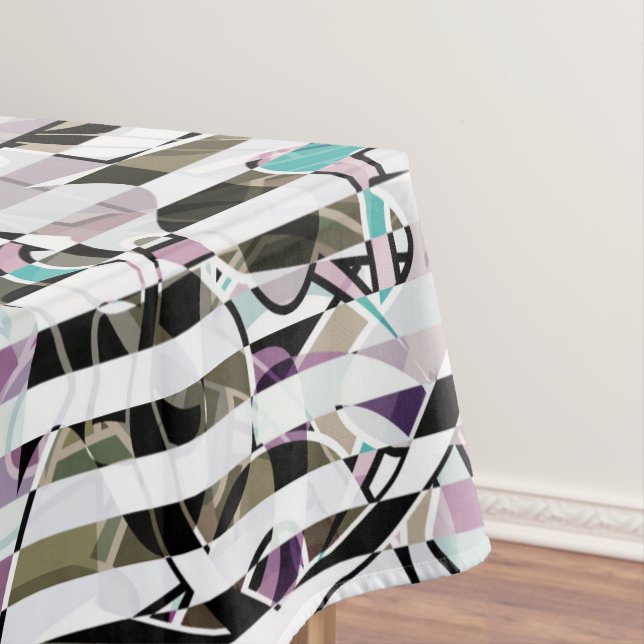 Abstrakte Streifen Tischdecke (Beispiel)