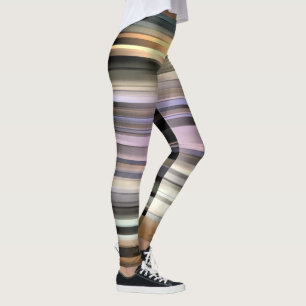 Abstrakte Streifengradition Leggings