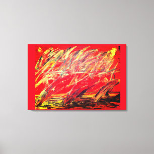 Abstrakte Stretch Canvas drucken "Feather Blast" Leinwanddruck