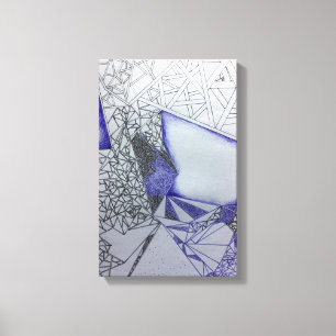 abstrakte Stretched-Leinwand zeichne Druck Leinwanddruck