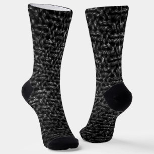 Abstrakte Stricktextur Socken