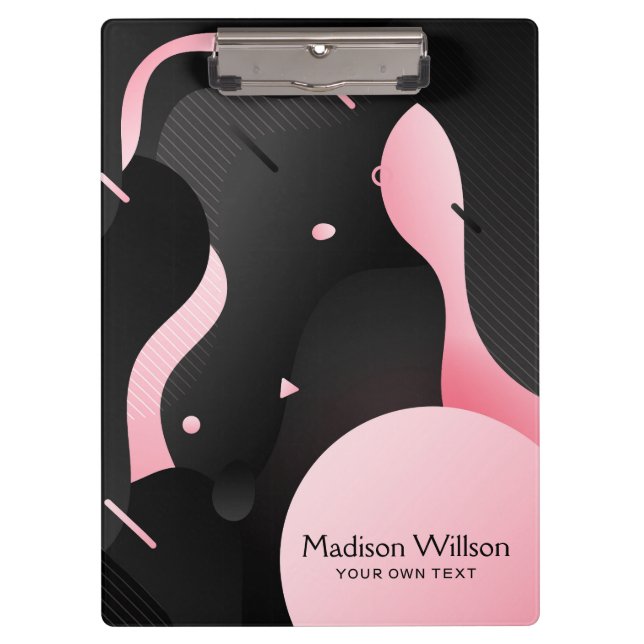 Abstrakte Strömungswellenform Klemmbrett (Vorderseite)