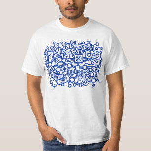 Abstrakte Struktur - Navy Blue T-Shirt