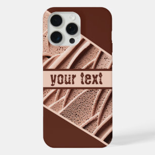 Abstrakte strukturierte Oberfläche in warmen Tönen iPhone 15 Pro Max Hülle