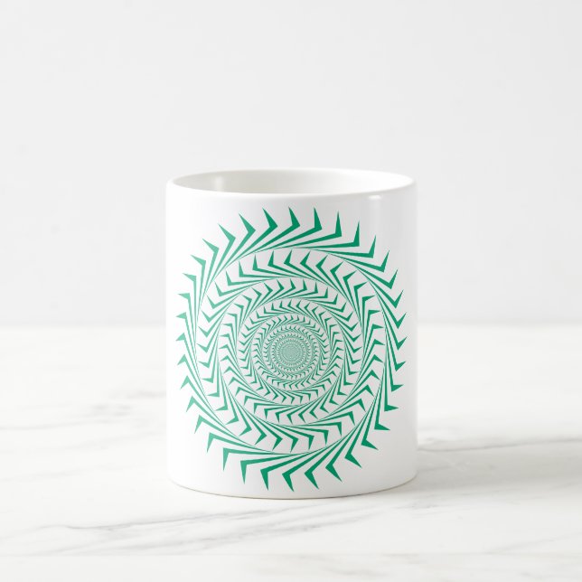 Abstrakte Sun Vortex-Kaffee-Tasse Kaffeetasse (Mittel)