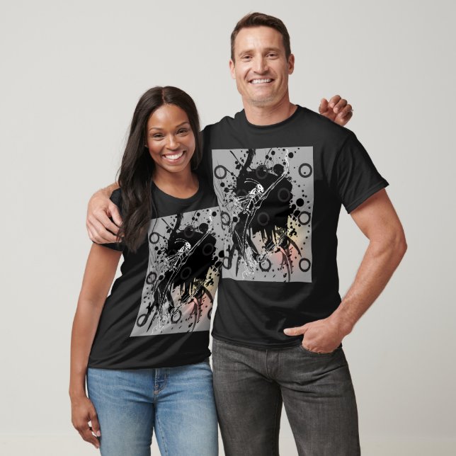 ABSTRAKTE SURF-SKELETT T-Shirt (Unisex)