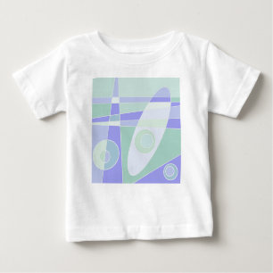 Abstrakte Surfpastel Lila grün Baby T-shirt