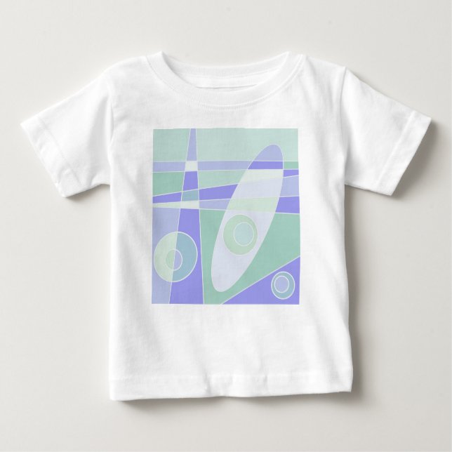 Abstrakte Surfpastel Lila grün Baby T-shirt (Vorderseite)