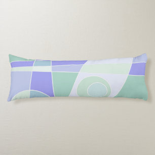 Abstrakte Surfpastel Lila grün Seitenschläferkissen