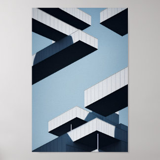 Abstrakte Surreal-Architektur Poster