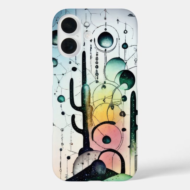 Abstrakte Surreal Cactus world cover (Rückseite)