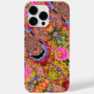 Abstrakte Surreal Sonnenblumenmandala, funkelnde U Case-Mate iPhone 14 Pro Max Hülle