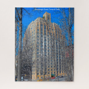 Abstrakte Szene. Central Park New York. Jigsaw Puz Puzzle