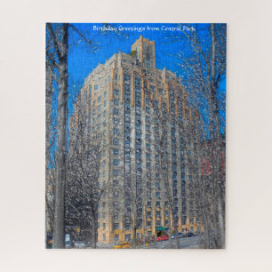 Abstrakte Szene. Central Park New York. Jigsaw Puz Puzzle