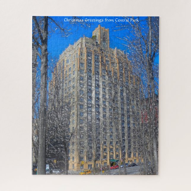Abstrakte Szene. Central Park New York. Jigsaw Puz Puzzle (Vertikal)