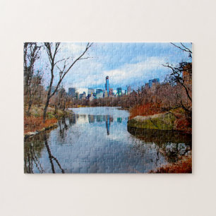 Abstrakte Szene. Central Park New York. Puzzle