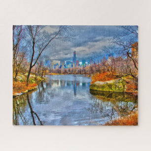 Abstrakte Szene. Central Park New York. Puzzle