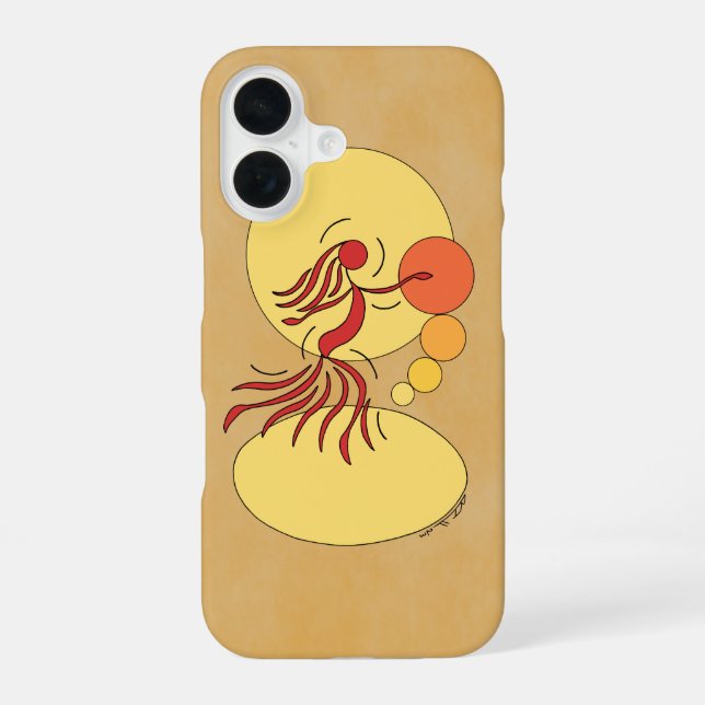 Abstrakte Tänzerin iPhone 16 Hülle (Rückseite)