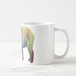 Abstrakte Tapir-Silhouette Tasse