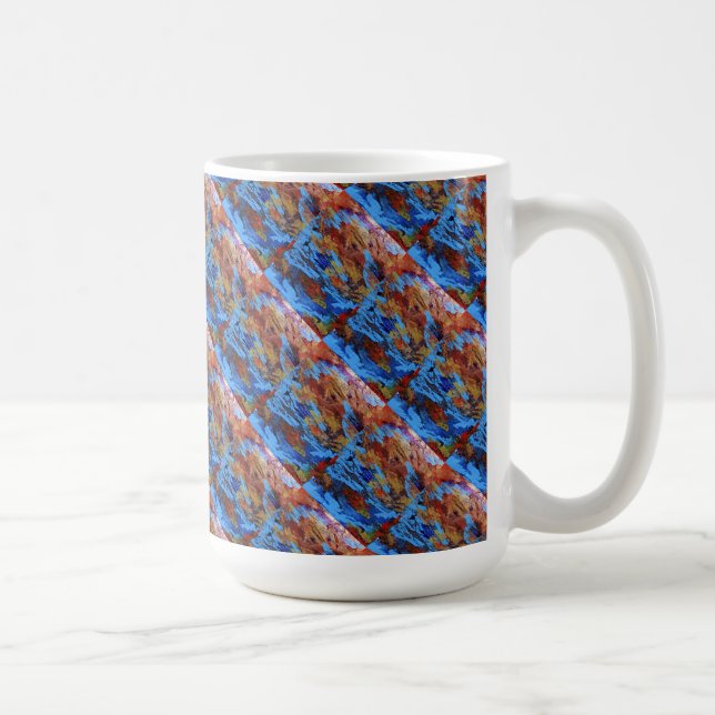 Abstrakte Tasse "Autumn Streams" (Rechts)