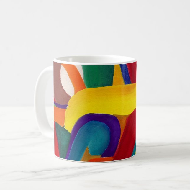 Abstrakte Tasse von Alicia McDaniel Fine Art (Vorderseite Links)