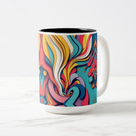 Abstrakte Tasse zum Kaffee