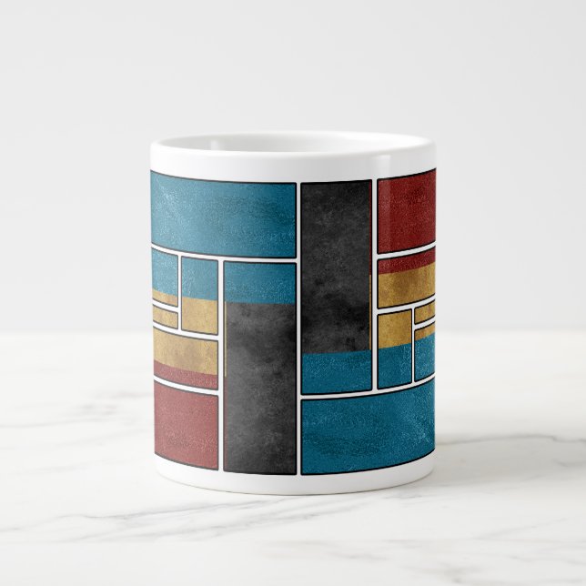 Abstrakte Tassendesigns Jumbo-Tasse (Vorderseite)