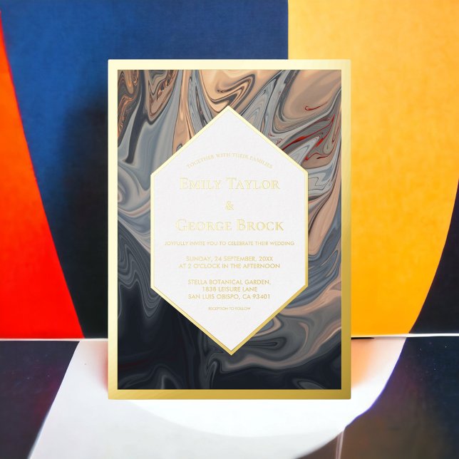 Abstrakte Terracotta auf dem Monte San Giorgio Folieneinladung (Von Creator hochgeladen)