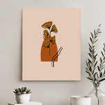 Abstrakte Terracotta Boho Pflanze und Formen Künstlicher Leinwanddruck<br><div class="desc">Abstrakte Terracotta Boho Pflanze und Formen Imitate Canvas drucken</div>