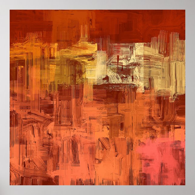 Abstrakte Textur. 2d Abbildung. Ausdruckskraft Poster (Vorne)