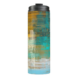 Abstrakte Textur. 2D-Illustration. Ausdrucksstarke Thermosbecher