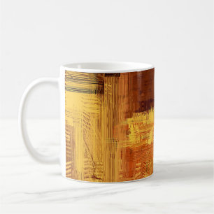 Abstrakte Textur. 2D-Illustration. Expressive Hand Kaffeetasse