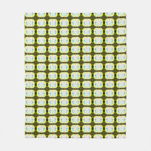 abstrakte Textur, farbenfrohes Gingham-Muster, mod Fleecedecke