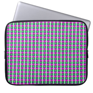 abstrakte Textur, farbiges Karomuster, Retro-Tarta Laptopschutzhülle