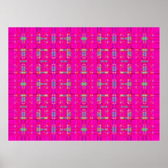 abstrakte Textur, karierte Farbmuster, moderne Poster (Vorne)