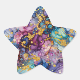 Abstrakte TexturenElektronik-Bag Stern-Aufkleber