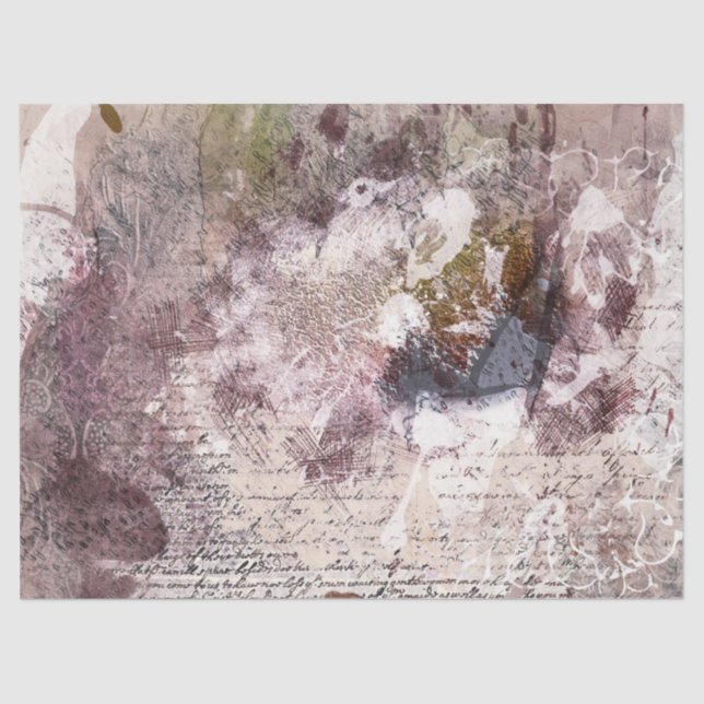 Abstrakte Texturierung in Beige Seidenpapier (Vorderseite)