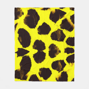 Abstrakte Tierdruckleopard Fleecedecke