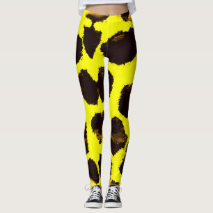 Abstrakte Tierdruckleopard Leggings