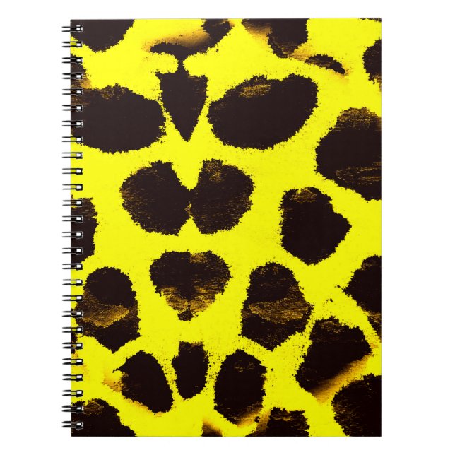 Abstrakte Tierdruckleopard Notizblock (Vorderseite)