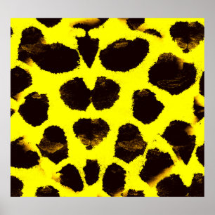 Abstrakte Tierdruckleopard Poster