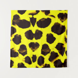 Abstrakte Tierdruckleopard Wandteppich