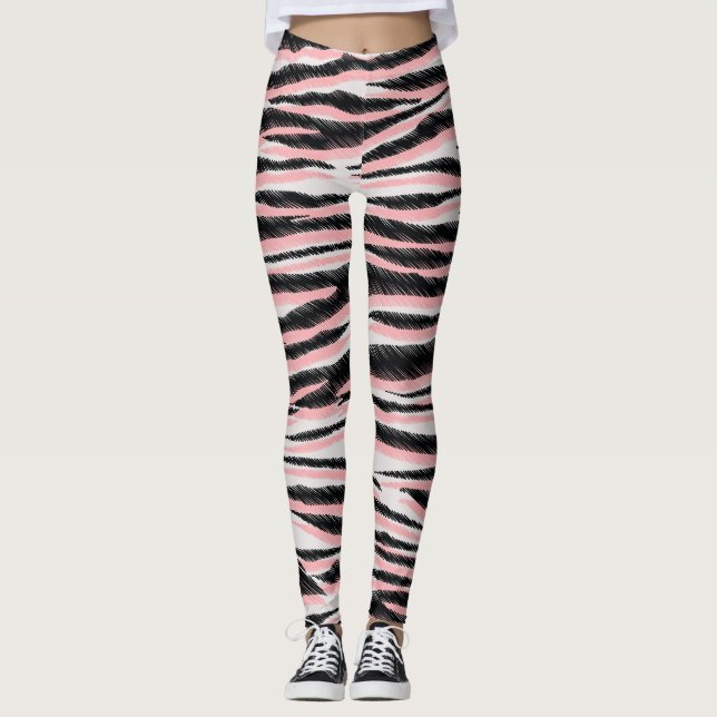 Abstrakte Tierhaut Nahtlos Leggings (Vorderseite)