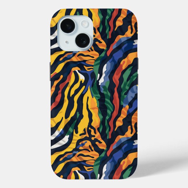 Abstrakte Tiger Streifen Case-Mate iPhone Hülle (Rückseite)